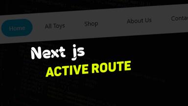 how to use active nav link/route in next js